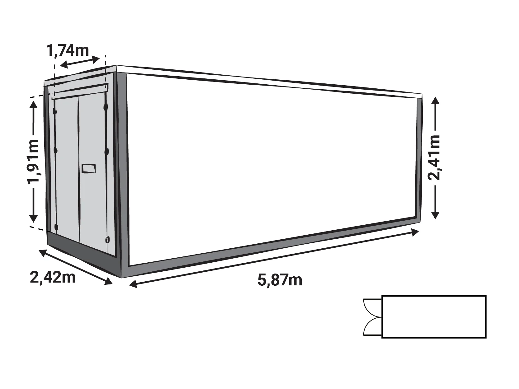 Modello 1 di container deposito Z Box