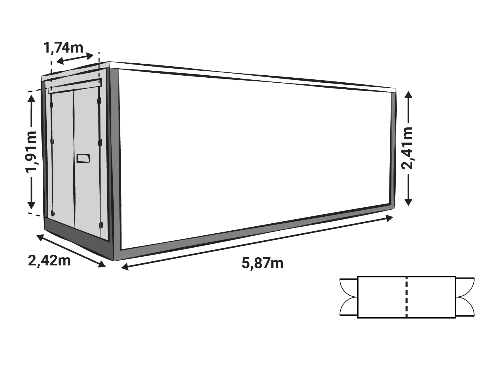 Modello 2 di container deposito Z Box