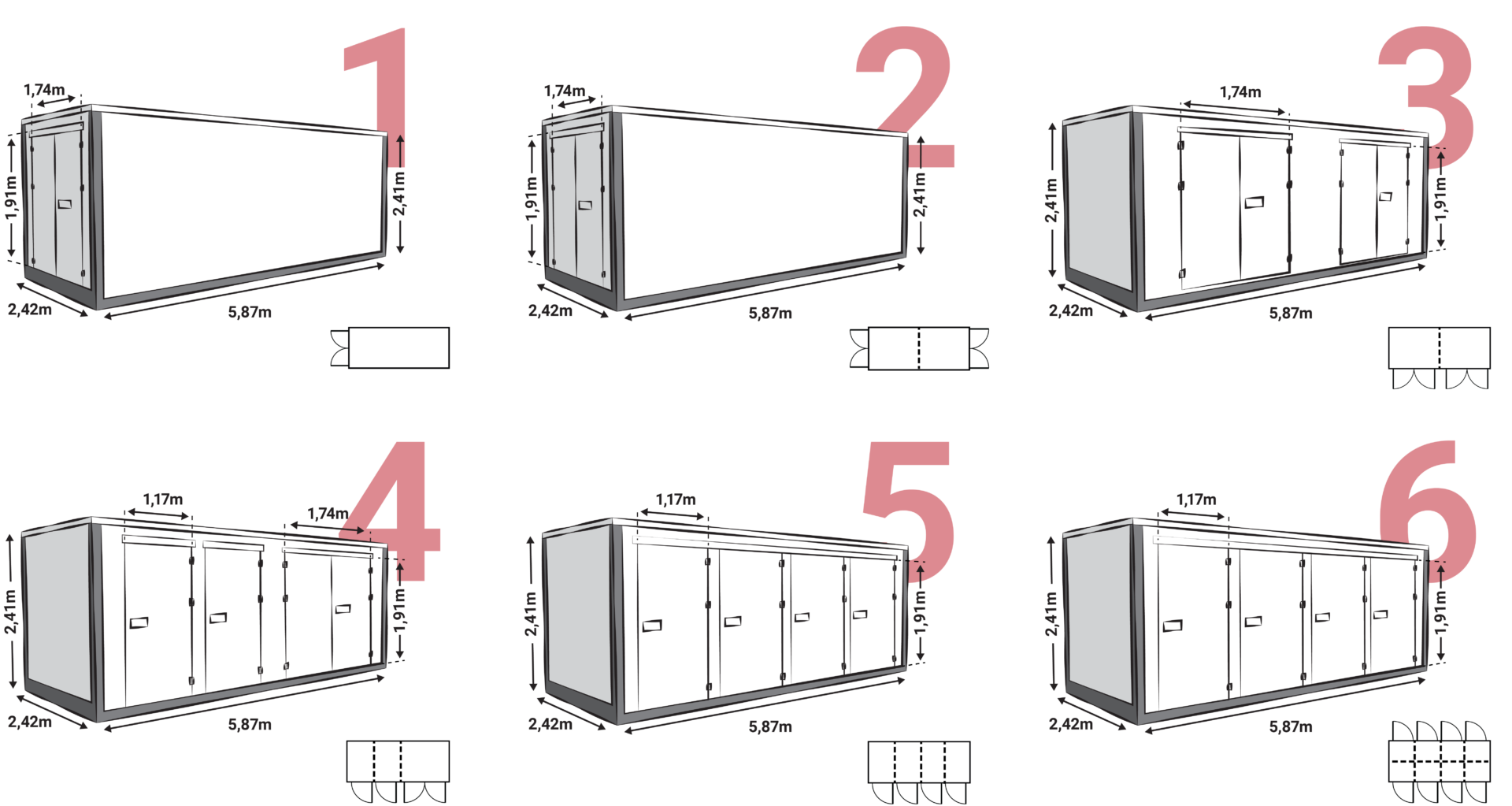 Z Boxes numerato rosso